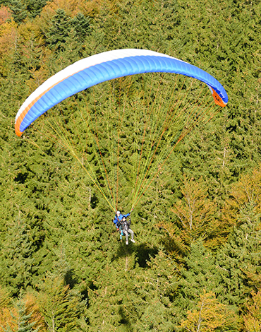 Gleitschirm-Tandemflug Schwarzwald