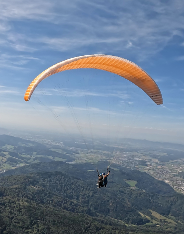 Gleitschirm-Tandemflug Dreiländereck