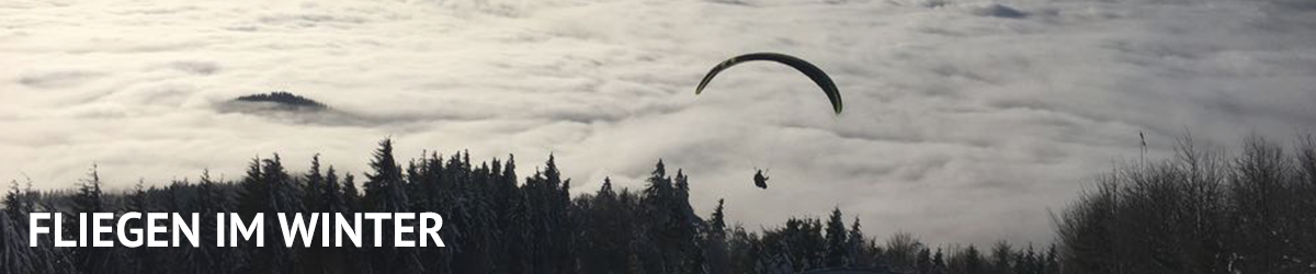 Gleitschirmfliegen im Winter